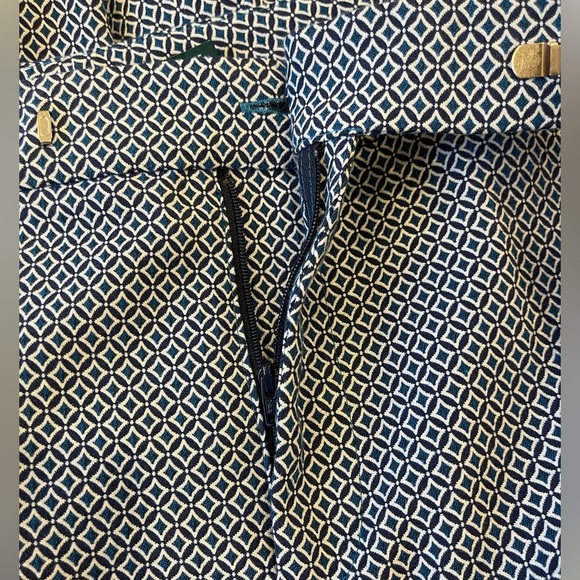 Ralph Lauren Classic Feminine Business Casual Blue Patterned Trousers size14 - Picture 5 of 5